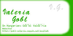 valeria gobl business card